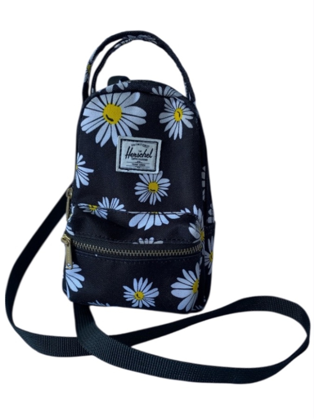 Herschel Supply Co Daisy Print Mini Backpack Crossbody Bag
